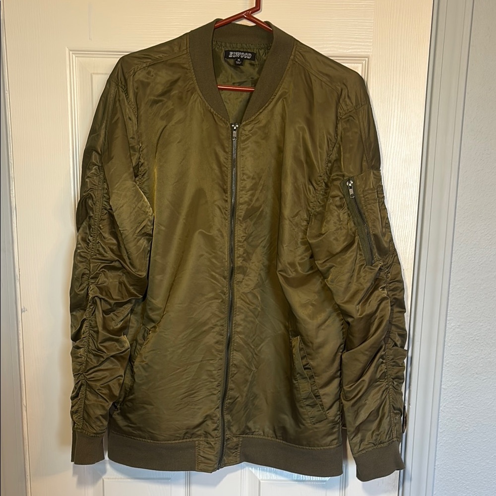 Elwood Men's Olive Bomber Jacket